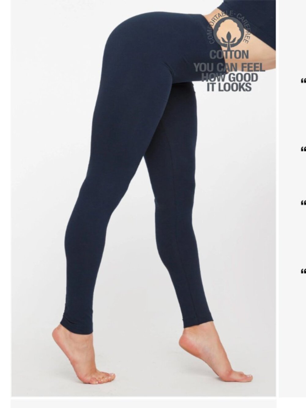 Los Angeles Apparel Cotton Spandex Jersey Leggings